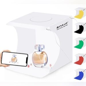 Photo Studio Box with LED Light & Multiple Backdrops